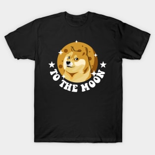 Funny Dogecoin To The Moon T-Shirt